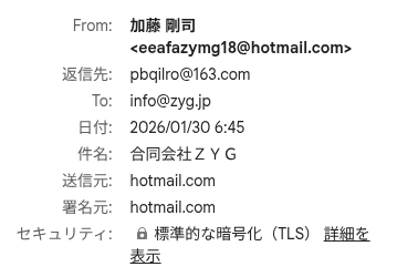 フィッシングメールドメイン